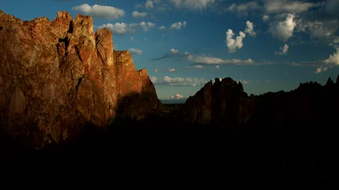 Asterisk Pass, Smith Rock, Oregon Stock Footage 342562534