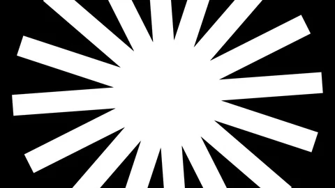Asterisk Star Shape rotating Film Frame Matte Overlay animation. Stock Footage 335494685