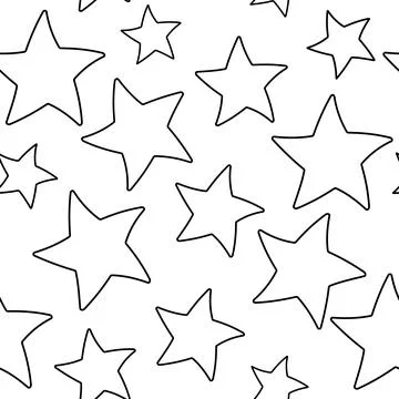 Asterisks. Seamless pattern. Design for fabric, wrapping paper, background, w Stock Illustration