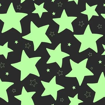 Asterisks. Seamless pattern. Design for fabric, wrapping paper, background, w Stock Illustration