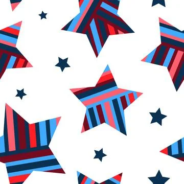 Asterisks. Seamless pattern. Design for fabric, wrapping paper, background, w Stock Illustration