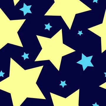 Asterisks. Seamless pattern. Design for fabric, wrapping paper, background, w Stock Illustration