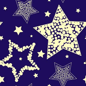 Asterisks Seamless pattern. Design for fabric, wrapping paper, background, wa Stockillustratie