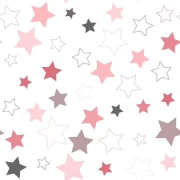 Asterisks. Seamless patterns. Design for fabric, wrapping paper, background,  Stock Illustration