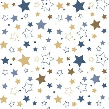 Asterisks. Seamless patterns. Design for fabric, wrapping paper, background,  库存插图