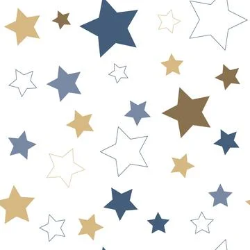 Asterisks. Seamless patterns. Design for fabric, wrapping paper, background,  库存插图