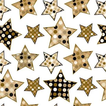 Asterisks. Seamless patterns. Design for fabric, wrapping paper, background,  Stock Illustration