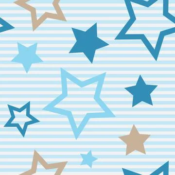 Asterisks. Seamless patterns. Design for fabric, wrapping paper, background,  Stock Illustration