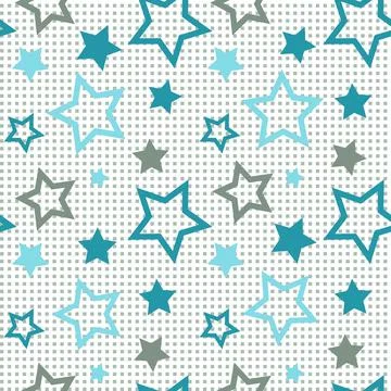 Asterisks. Seamless patterns. Design for fabric, wrapping paper, background,  Stock Illustration