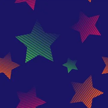 Asterisks. Seamless patterns. Design for fabric, wrapping paper, background,  Stock Illustration