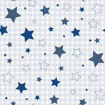 Asterisks. Seamless patterns. Design for fabric, wrapping paper, background,  Stock Illustration