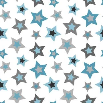 Asterisks. Seamless patterns. Design for fabric, wrapping paper, background,  Stock Illustration