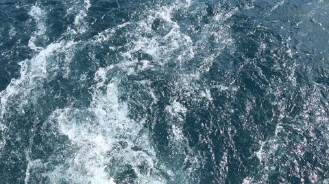 Astern view on the sea Video stock 42565275