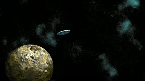 Asteroid and UFO 스톡 동영상 11355920
