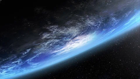 Asteroid Approaching Earth Stock Footage 70442463