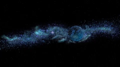 Asteroid Belt Stock Footage 113338081