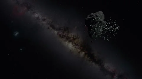 Asteroid Collision 1080 Stock Footage 35760259