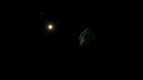 Asteroid Collision Stock Footage 145704060