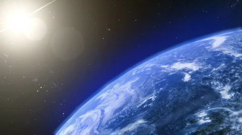 Asteroid is coming to the earth Stock Footage 629350