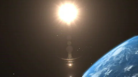 Asteroid crash to the earth Video stock 768609