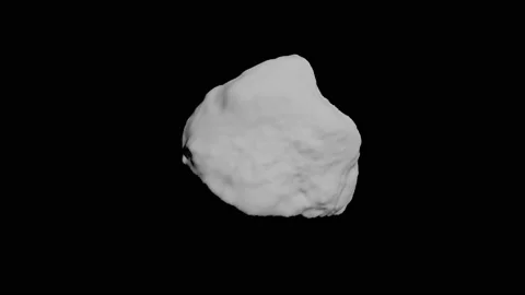 Asteroid in deep space Universe black space able to loop seamless Stock Footage 147926992