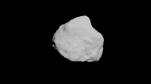 Asteroid in deep space Universe black space able to loop seamless 4k Stock Footage 154100098