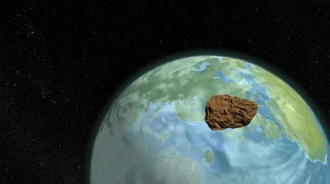Asteroid on Earth 004 Stock Footage 44576357
