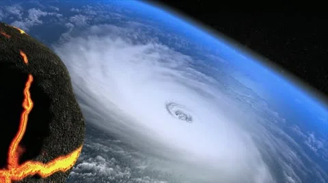 Asteroid falling Stock Footage 15819145