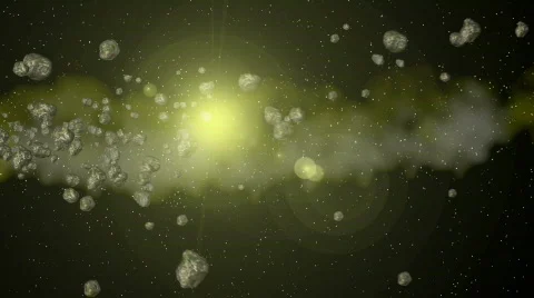 Asteroid Field  Stock Footage 446066