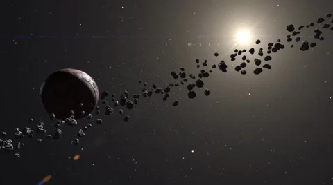 Asteroid Field Stock Footage 50260574