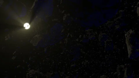 Asteroid Field Stock Footage 147110458