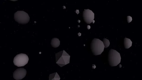 Asteroid Field Rocky 4K Stock Footage 338383550