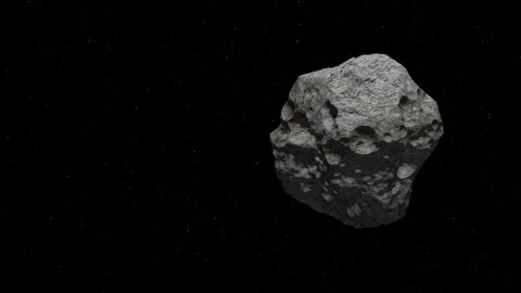 Asteroid flies in space. Stock Footage 246015512