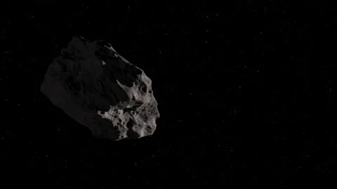 Asteroid flies in space. Stock Footage 270141474