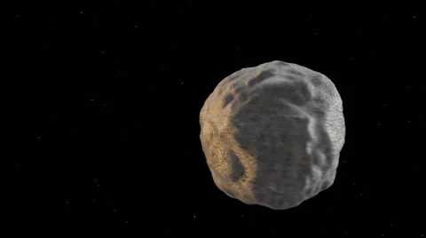Asteroid floating in space Stock Footage 43103432