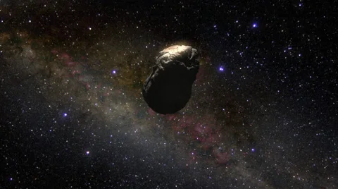 ASTEROID FLY BY Stockbeeldmateriaal 67347745