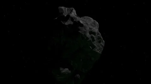 Asteroid Flyby 1080 camera tracking Stock Footage 25395713