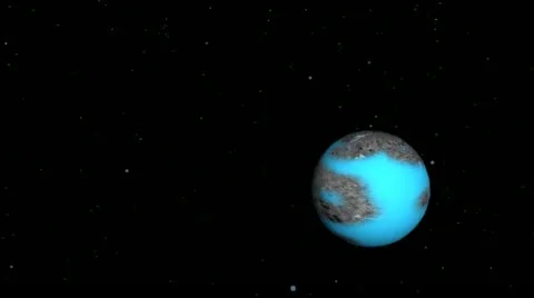 Asteroid Hits Alien Planet (Version #1) Video stock 22236216