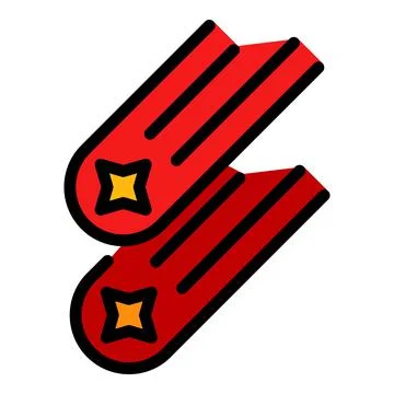 Asteroid icon color outline vector Stock Illustration