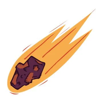 Asteroid icon. Stock Illustration