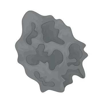 Asteroid illustration Stock Illustration