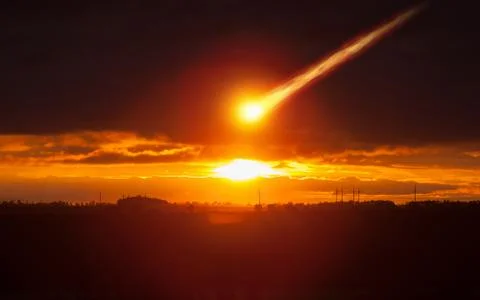 Asteroid impact, judgment day, end of world Фото