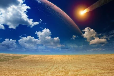 Asteroid impact Фото