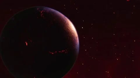 Asteroid impacts Video stock 53370650