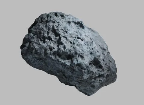 Asteroid on isolated background 스톡 사진