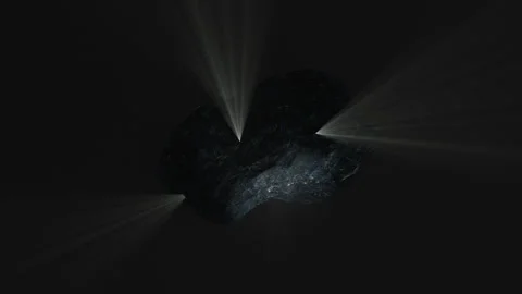 Asteroid with jets Stock Footage 226900818