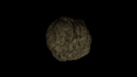 Asteroid modern 3d render computer generated creative for astronomy theme, Stock Footage 111910768