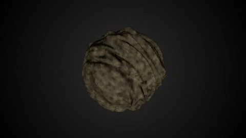 Asteroid modern 3d render computer generated creative for astronomy theme, Stock Illustration