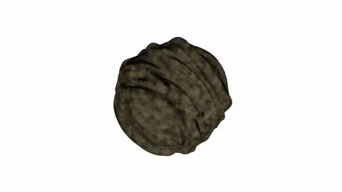 Asteroid modern 3d render computer generated creative for astronomy theme, Stock Illustration