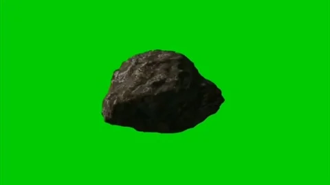 Asteroid motion graphics with green screen background Stock Footage 133302478